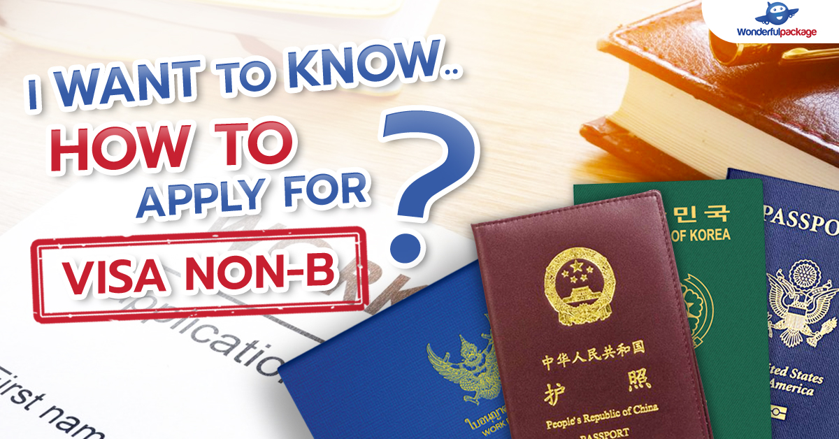 How To Apply For A Visa Non-B | Wonderfulpackage.com