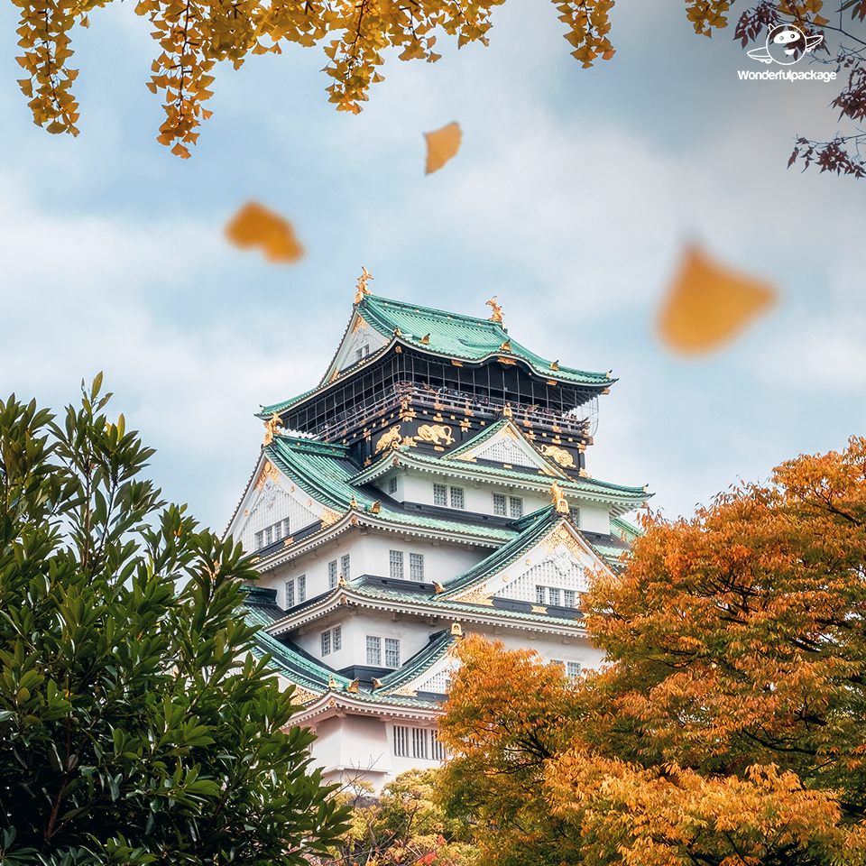 ปราสาทโอซาก้า (Osaka Castle) ปราสาทที่สวยงามทุกฤดู