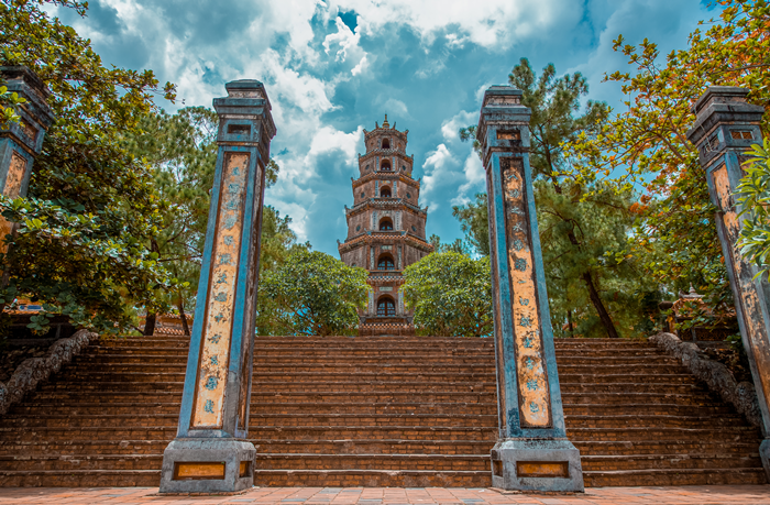 วัดในเวียดนาม วัดเทียนมู่ (Thien Mu Pagoda)