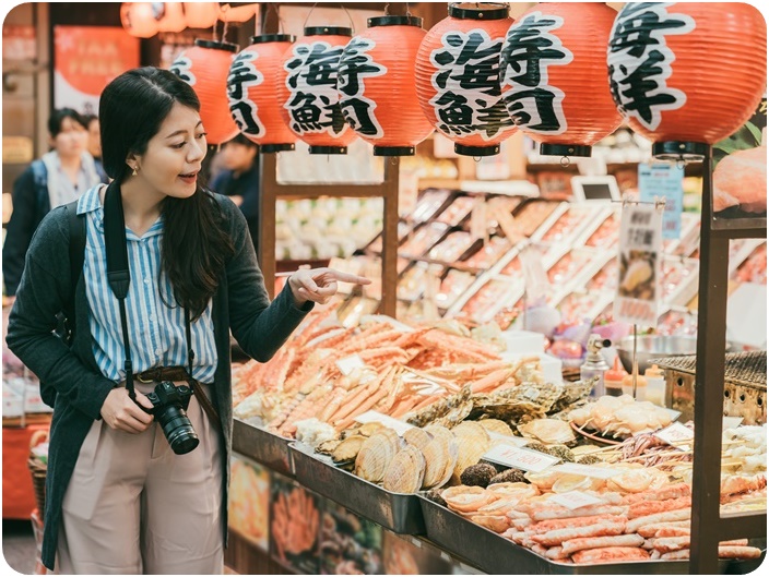 ตลาดคุโรมง (Kuromon Ichiba Market)