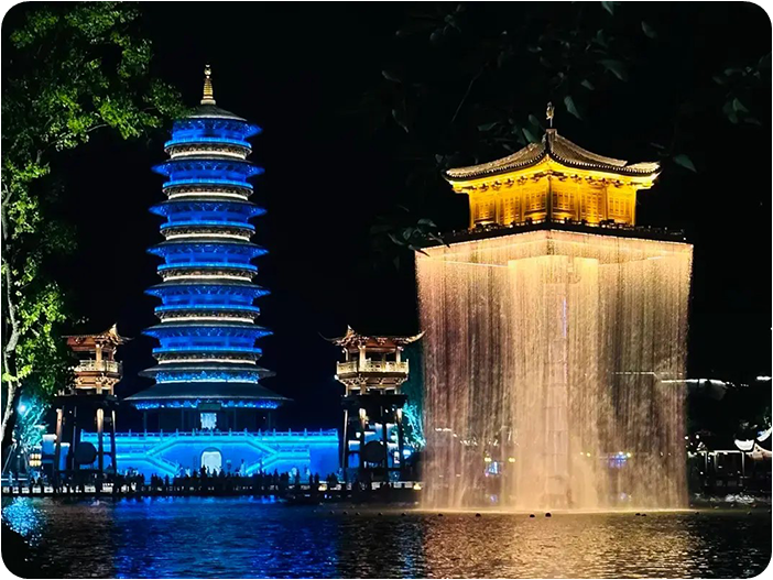 ล่องเรือชมแสงสีเมืองอู่หนีโจว (Wunvzhou)